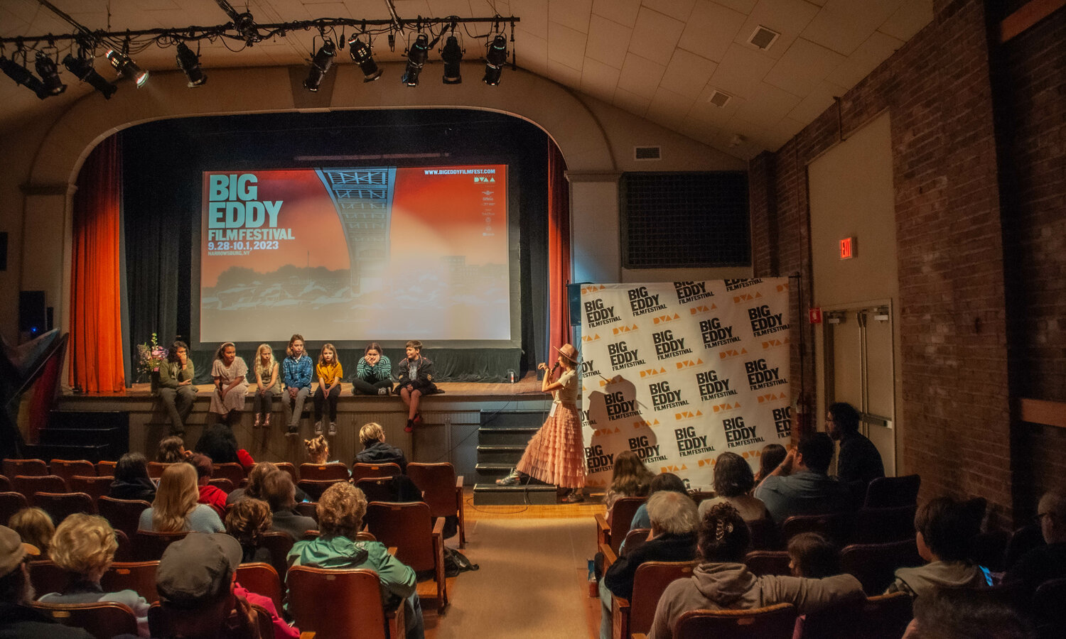 Q&A sessions followed several BEFF screenings, including the Kids Make Film series at the Tusten Theatre in Narrowsburg, NY last weekend.